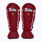 Odnímateľné chrániče holení Fairtex In-Step A.K.A. tibia protectors. "Twister" červená
