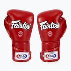Boxerské rukavice Fairtex Stylish Angular Sparring - Locked Thumb red