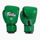 Boxerské rukavice Fairtex Real Leather Boxing green