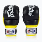Fairtex Super Sparring Grapplingové rukavice čierna/žltá
