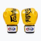 Boxerské rukavice Fairtex Deluxe Tight-Fit gold