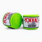 Boxerské bandáže YOKKAO Premium Handwraps 400 cm neónovo zelené