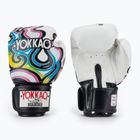 Pánske boxerské rukavice YOKKAO Flames white