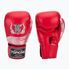 Boxerské rukavice Top King Muay Thai Power Snake red/silver
