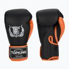 Boxerské rukavice Top King Reborn Boxing Semi Leather black/orange