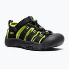Detské sandále KEEN Newport H2 black/lime green