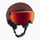 Lyžiarska prilba Atomic Savor Visor Stereo maroon/red stereo