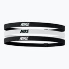 Elastické čelenky Nike 2.0 3 ks čierna/biela/čierna