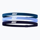 Elastické čelenky Nike 2.0 3 ks priemyselná modrá/univerzitná modrá/fialová farba