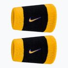 Potítka Nike Swoosh Classic Doublewide Wristbands 2 ks black/court purple university gold