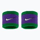 Potítka Nike Swoosh Classic Wristbands 2 ks  clover/fierce purple/white