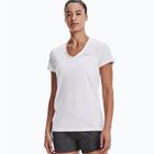 Dámske tréningové tričko Under Armour Tech SSV - Solid bielo-strieborné 1255839