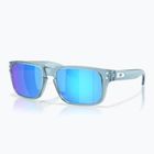 Detské slnečné okuliare Oakley Holbrook XXS transparentné stonewash/prism sapphire