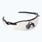 Slnečné okuliare Oakley Radar Plate leštené čierne/čierne až čierne s fotochromatickou mriežkou