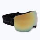 Lyžiarske okuliare Red Bull SPECT Chute black/brown with gold mirror/cloudy snow