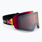 Lyžiarske okuliare Red Bull SPECT Line black/brown with red mirror/cloudy snow