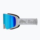 Lyžiarske okuliare Red Bull SPECT Rush white/ice blue snow/smoke with blue mirror