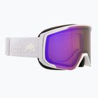 Lyžiarske okuliare Red Bull SPECT Jibb matt white/orange with purple mirror