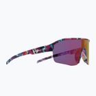Slnečné okuliare Red Bull SPECT Dundee matt blue-pink pattern/smoke pink-yellow mirror