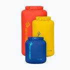 Súprava vodotesných vakov Sea to Summit Lightweight Dry Bag 3 pcs. 3, 5, 8 l surf the web/sulphur/spicy orange