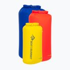 Súprava vodotesných vakov Sea to Summit Lightweight Dry Bag 3 pcs. 8, 13, 20 l surf the web/sulphur/spicy orange