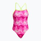 Dámske jednodielne plavky Funkita Tie Me Tight One Piece pink caps