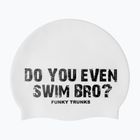 Plavecká čiapka Funky Trunks Silicone white swim bro
