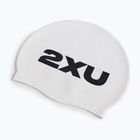 2XU Silikónová plavecká čiapka biela/biela