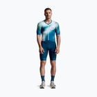 Pánsky triatlonový oblek 2XU Aero Hex Sleeved jelly mint/majol