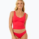 Vrchný diel plaviek Rip Curl Premium Surf Tankini ibištekovo červená