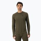Pánska termoaktívna mikina Mons Royale Cascade Merino Base Layer dark olive