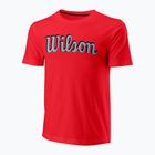 Pánske tenisové tričko Wilson Script Eco Cotton Tee wilson red