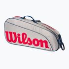 Wilson Junior 3 Pack detská tenisová taška sivá WR8023901001