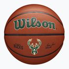 Basketbalová Lopta Wilson NBA Team Alliance Milwaukee Bucks brown veľkosť 7