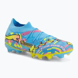 Kopačky PUMA Future 9 Match Advanced Level FG/AG puma white/blue glimmer/pink glimmer/yellow alert Kopačky PUMA Future 9 Match Advanced Level FG/AG puma white/blue glimmer/pink glimmer/yellow alert