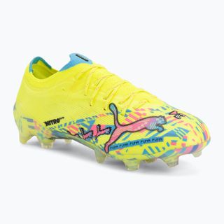 Kopačky PUMA Ultra Nitro 7 Ultimate Advanced Level FG puma white/blue glimmer/pink glimmer/yellow alert