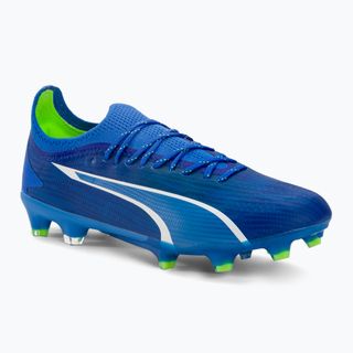 PUMA Ultra Ultimate FG/AG pánske kopačky ultra blue/puma white/pro green PUMA Ultra Ultimate FG/AG pánske kopačky ultra blue/puma white/pro green