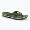 Žabky Crocs Crocband Flip army green/white