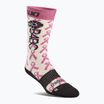 Dámske snowboardové ponožky ThirtyTwo B4BC Merino pink/white