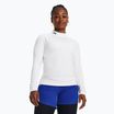 Dámske tréningové tričko s dlhým rukávom Under Armour Authentics CG Mockneck white/black