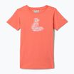 Detské trekingové tričko Columbia Mission Lake Graphic hot coral/foxy swirl