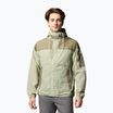 Pánska softshellová bunda Columbia Challenger II Windbreaker safari/kamenná zelená 