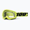 Cyklistické okuliare 100% Strata 2 fluo yellow/clear