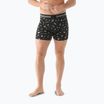 Pánske termo boxerky Smartwool Merino Print Boxer Brief black gone camping