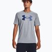 Pánske tričko Under Armour Big Logo Fill steel light heather/black/royal