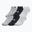 Tréningové ponožky Under Armour Essential No Show 6 Pack black/black/halo grey