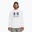 Pánska mikina Under Armour Rival Terry Graphic Hood white/black