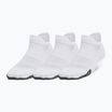 Dámske tréningové ponožky Under Armour Breathe NS Tab 3 Pack white/white/halo grey