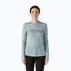 Dámske tričko longsleevePatagonia Cap Cool Merino Blend Graphic strata stripe: thermal blue
