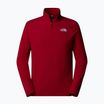 Pánska mikina The North Face 100 Glacier 1/4 Zip garnet red